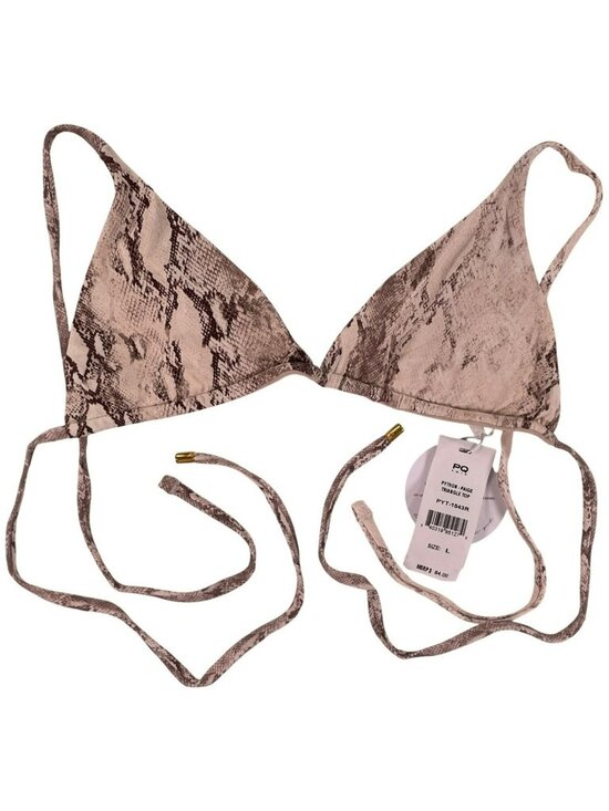 PQ Swim Other - PQ Swim Paige Triangle Bikini Top Python Size Large MSRP $84 NEW